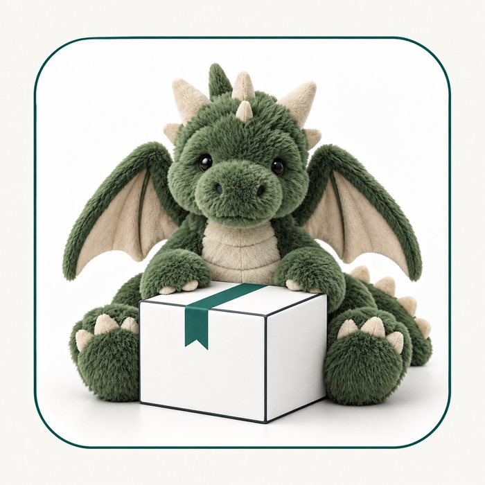 sleepy green dragon 50cm - custom unbranded